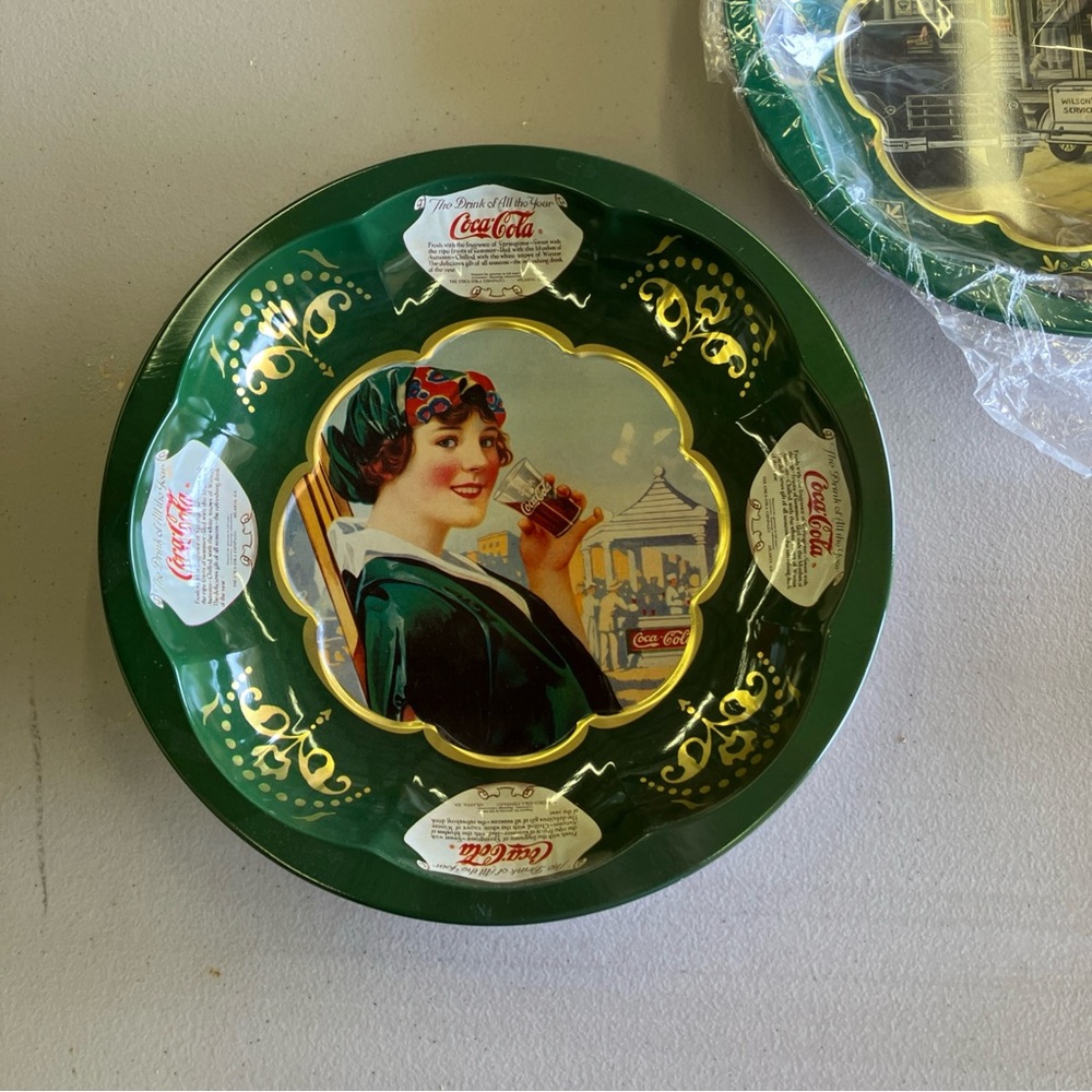 Vintage Coca-Cola Decorative Tin Plate